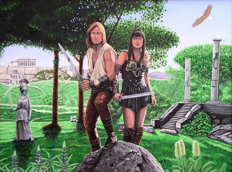 Xena_Hercules_Painting